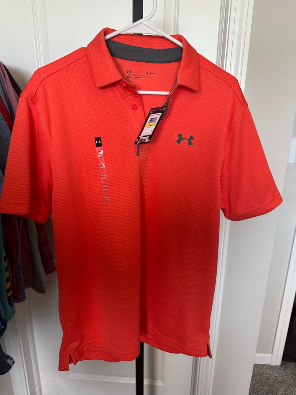 Under Armour Men’s Red-Orange Performance Polo